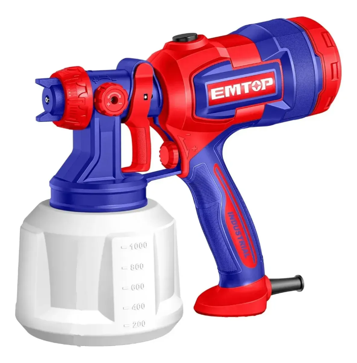 Pistola Equipo De Pintar 530w 1000 Ml Emtop Electrica