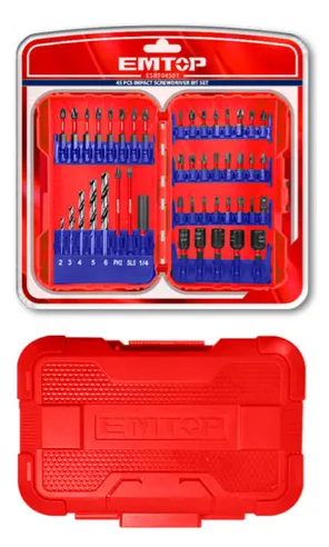 Kit Emtop Set 45 Pzs Mechas  Y Puntas