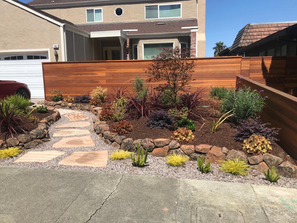 Beautiful Landscape Design With Fence — Belmont, CA — ASG Complete Landscape Beautiful Landscape Design With Fence — Belmont, CA — ASG Complete Landscape