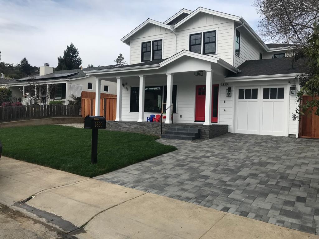 Beautiful White House — Belmont, CA — ASG Complete Landscape Beautiful White House — Belmont, CA — ASG Complete Landscape