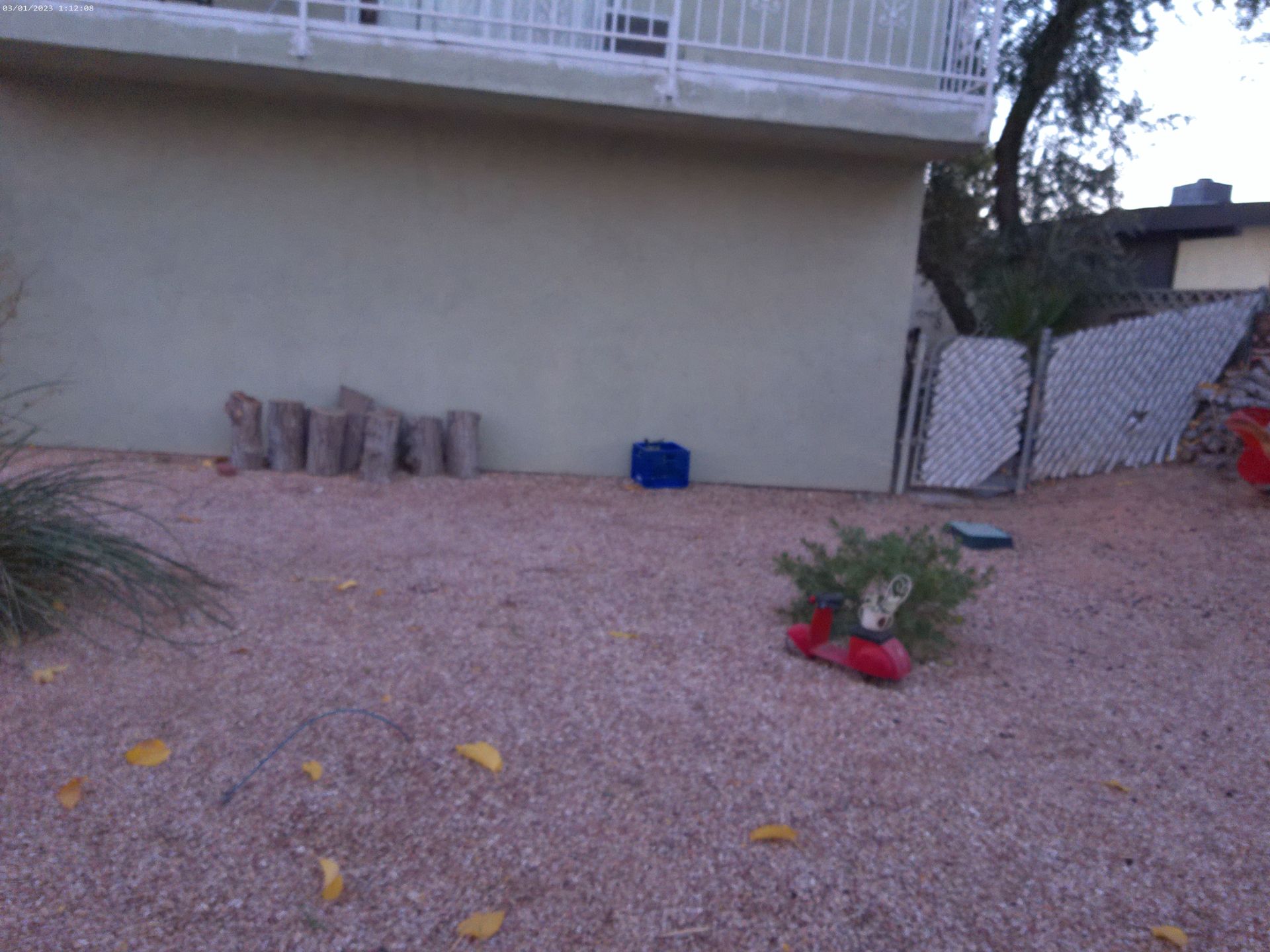 Clean yard after junk removed.