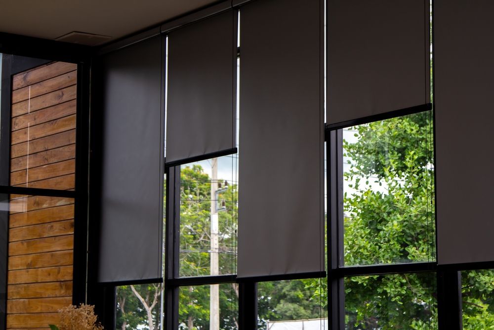 A Room With a Lot of Windows and Blinds on Them — Mi-ekka Designs in Cannonvale, QLD