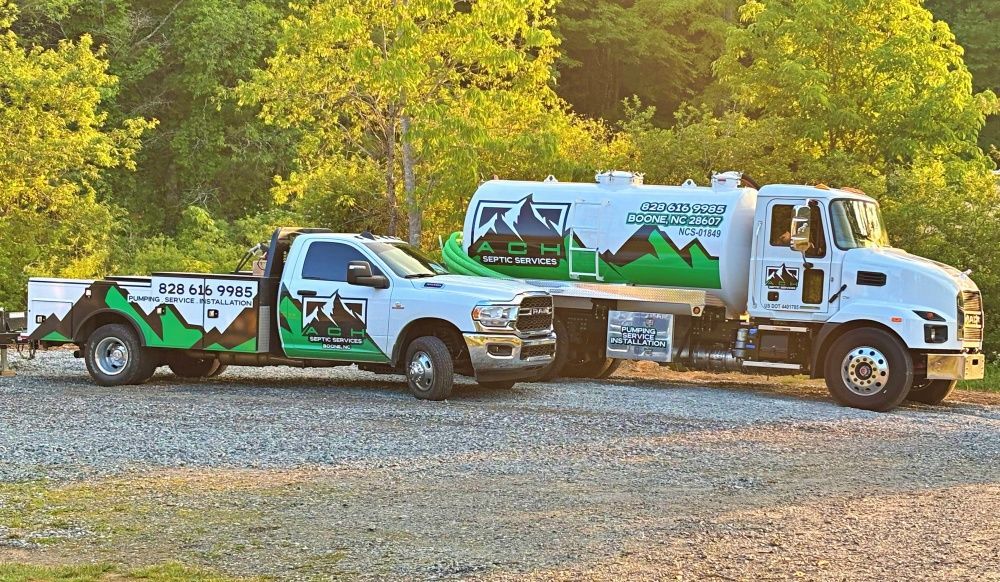 Boone: best septic service is ACH Septic - a local, family-run business.