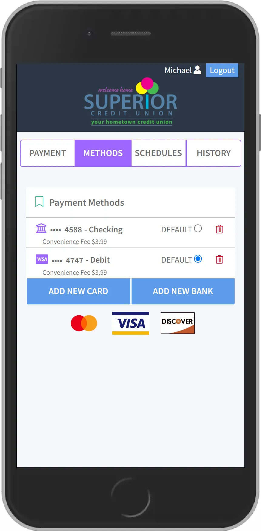 Add preferred payments