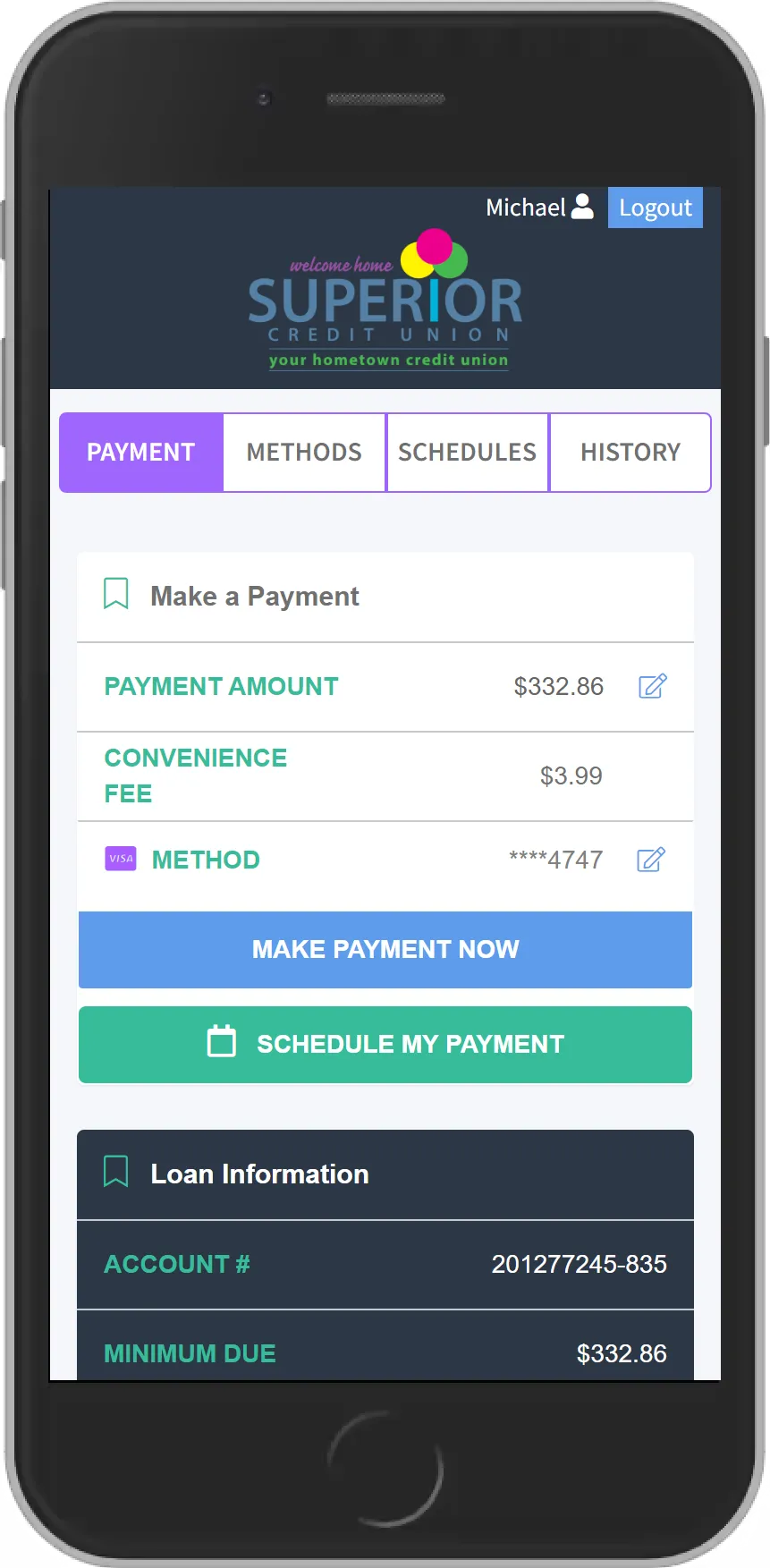Make a payment