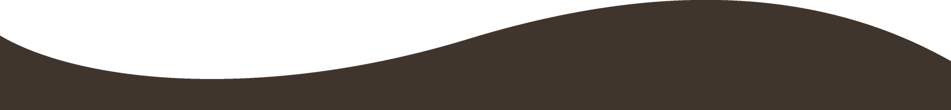Forma curva bianca su sfondo marrone.