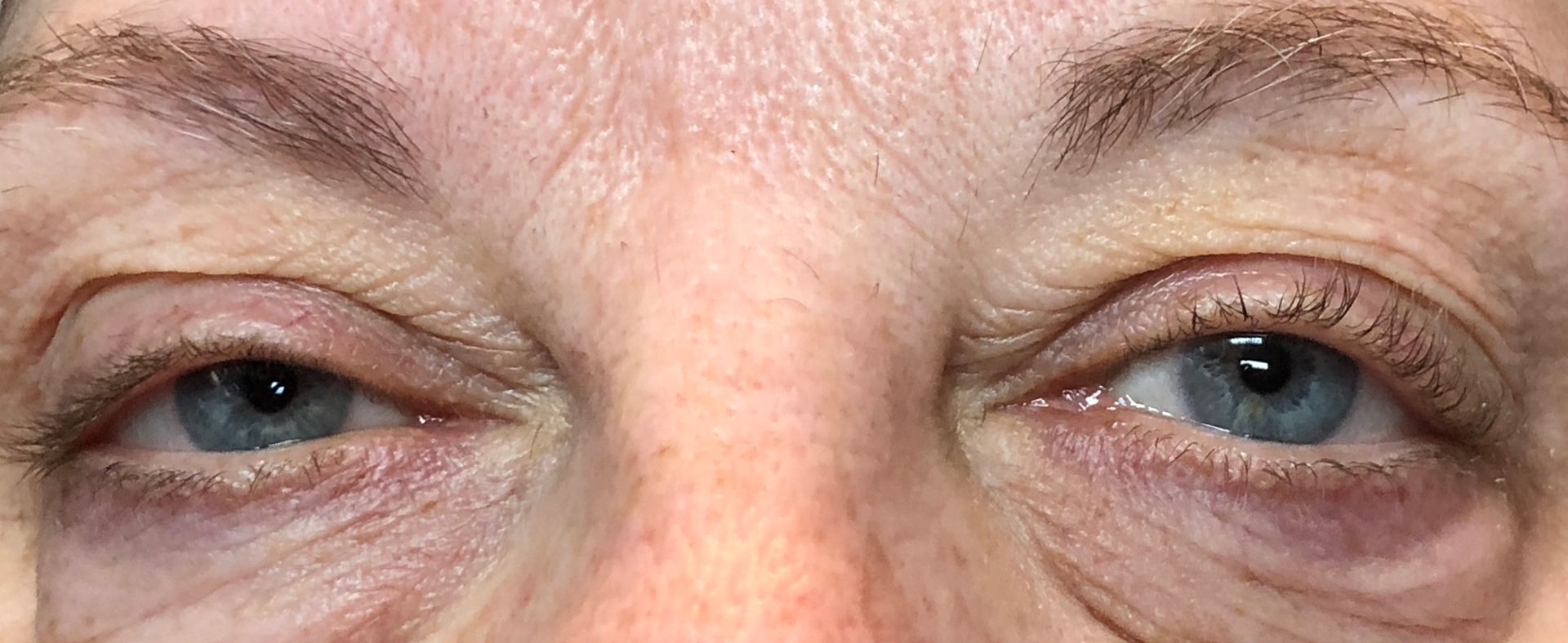 eyelashes before the permanent eyeliner