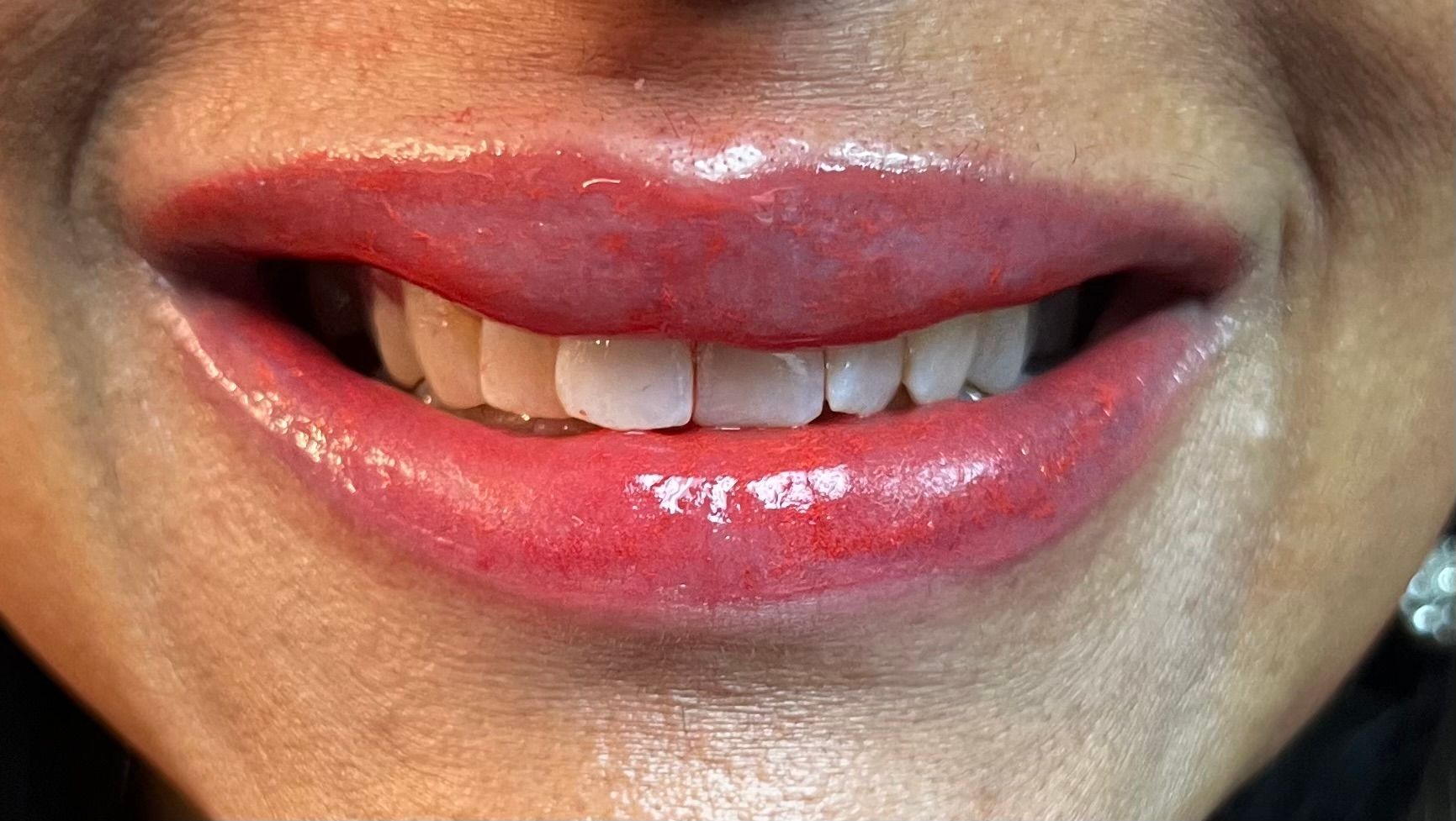 after lip color