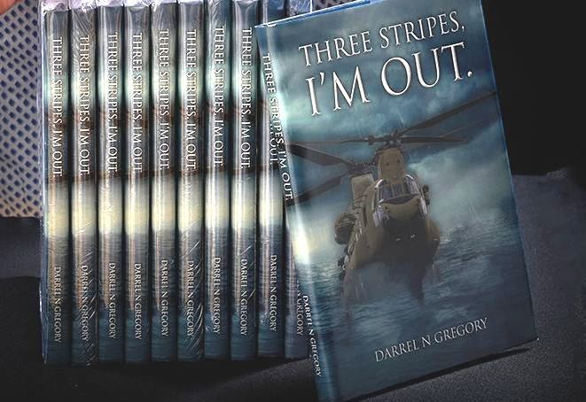 Darrell Gregory's book Three Stripes I'm Out — author photography case study by Oakley Studios, Luton