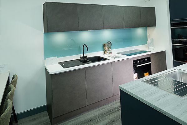 Joe Graham and Sons kitchen showroom — Laura Ashley kitchen range, commercial photography by Oakley Studios, Luton