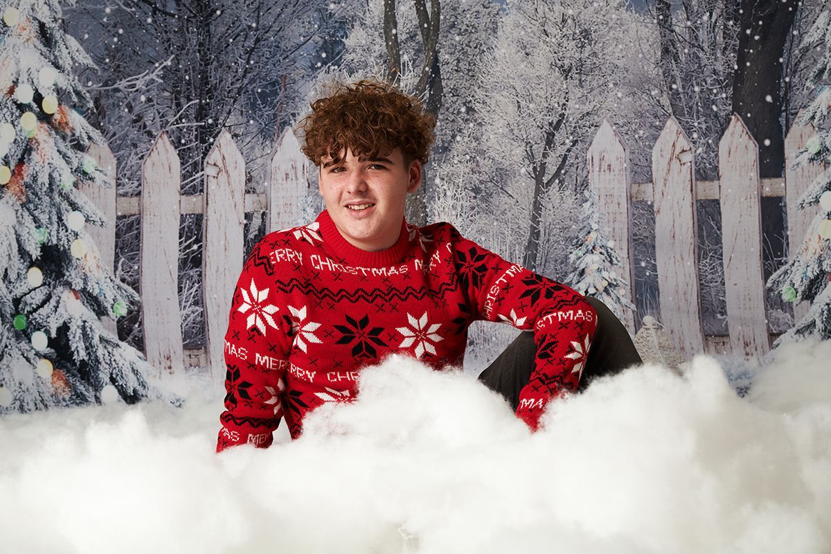 Christmas photoshoot at Oakley Studios, Luton' or 'Bedfordshire