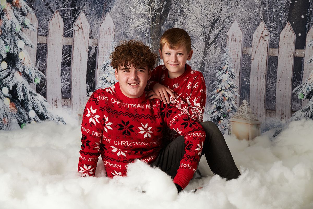 Christmas photoshoot at Oakley Studios, Luton' or 'Bedfordshire