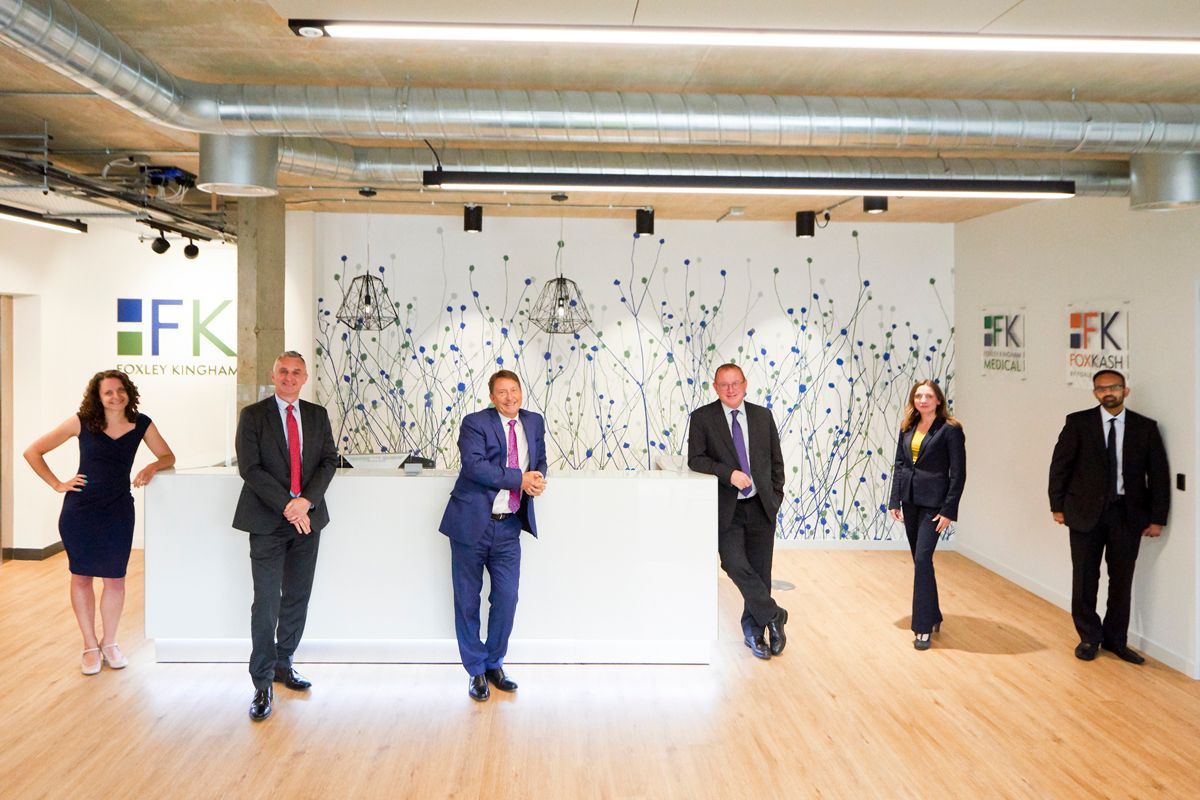 Foxley Kingham directors team portrait — corporate branding photography by Oakley Studios, Luton and Dunstable border