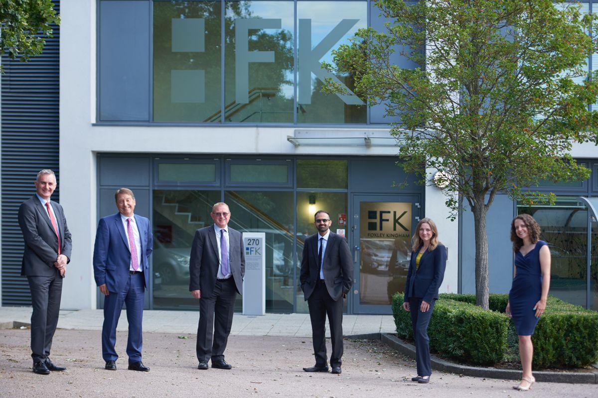 Foxley Kingham directors team portrait — corporate branding photography by Oakley Studios, Luton and Dunstable border