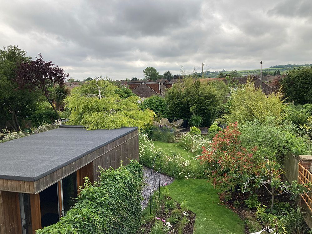 Outside Oakley Studios — purpose-built outdoor garden portrait studio, Luton and Bedfordshire