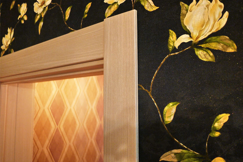 wallpaper installed in a new house