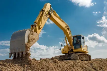 excavator work