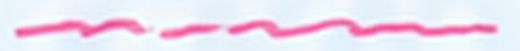 Pink wavy line on a light background