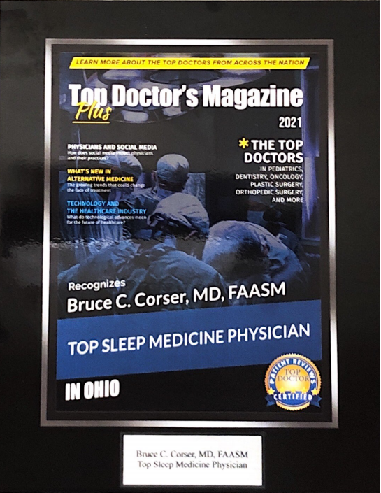 Bruce c. corser md faasm is the top sleep medicine physician in ohio