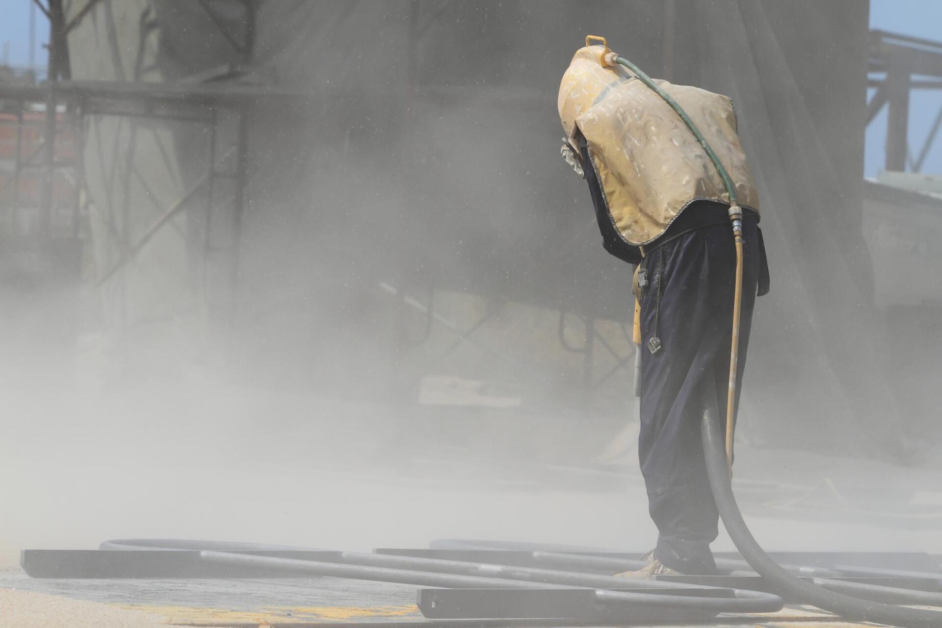 Sandblasting to Remove Rust, Shot Blasting Services, Nottingham, UK