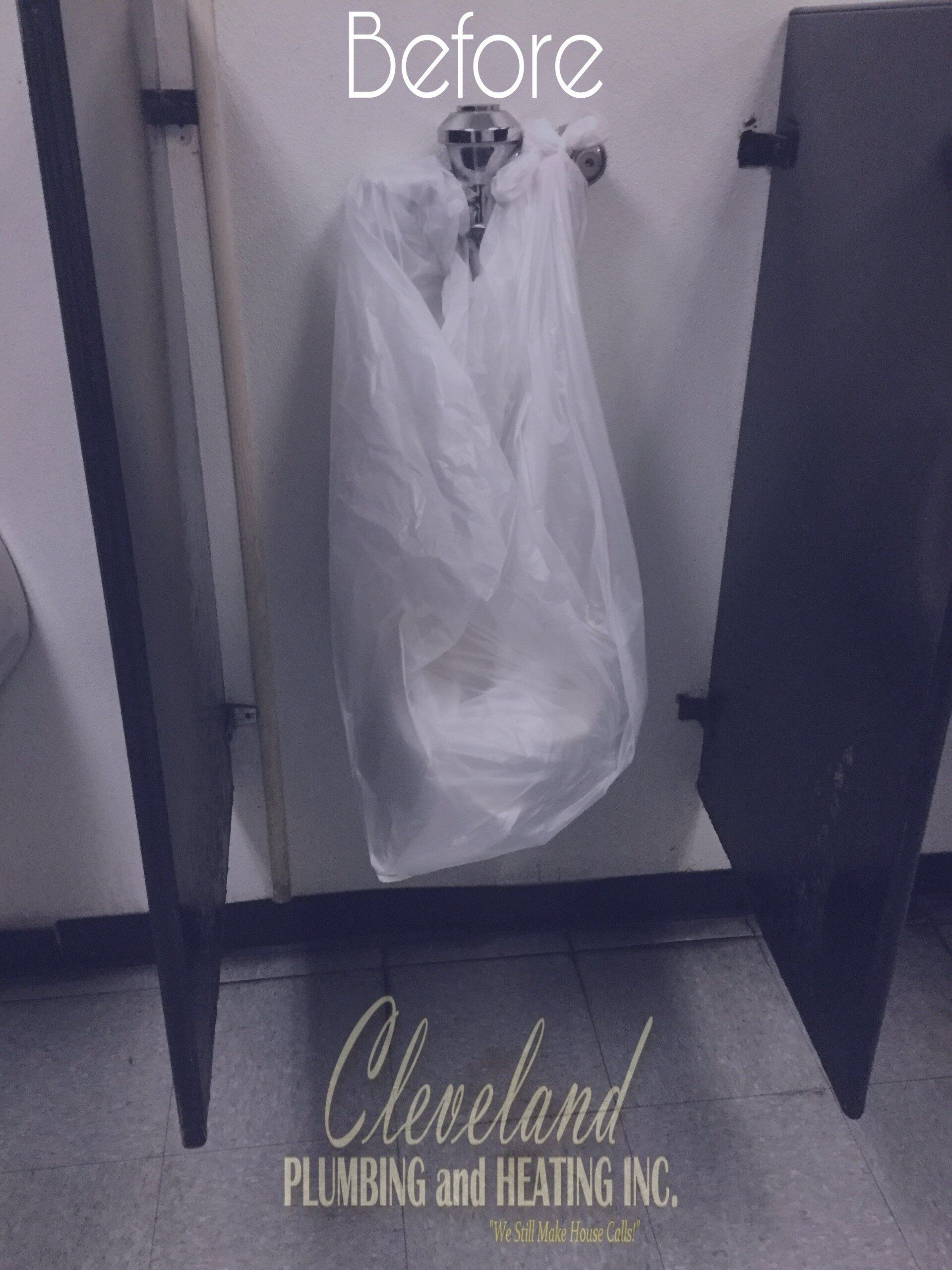Before Urinal Installation — Hyde Park, NY — Cleveland Plumbing & Heating Inc.