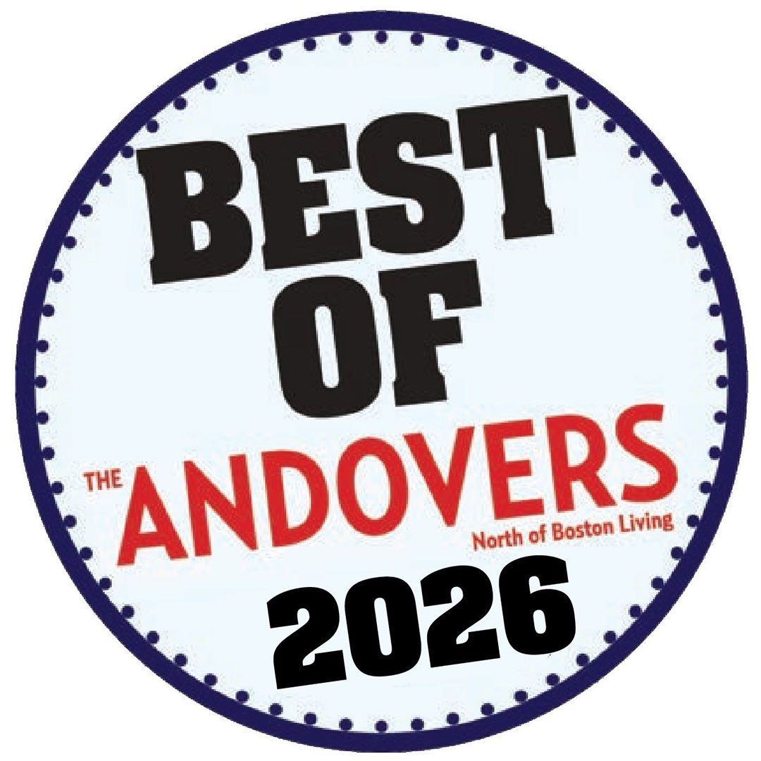 Best of the Andovers 2026 badge with purple border and red-and-black text