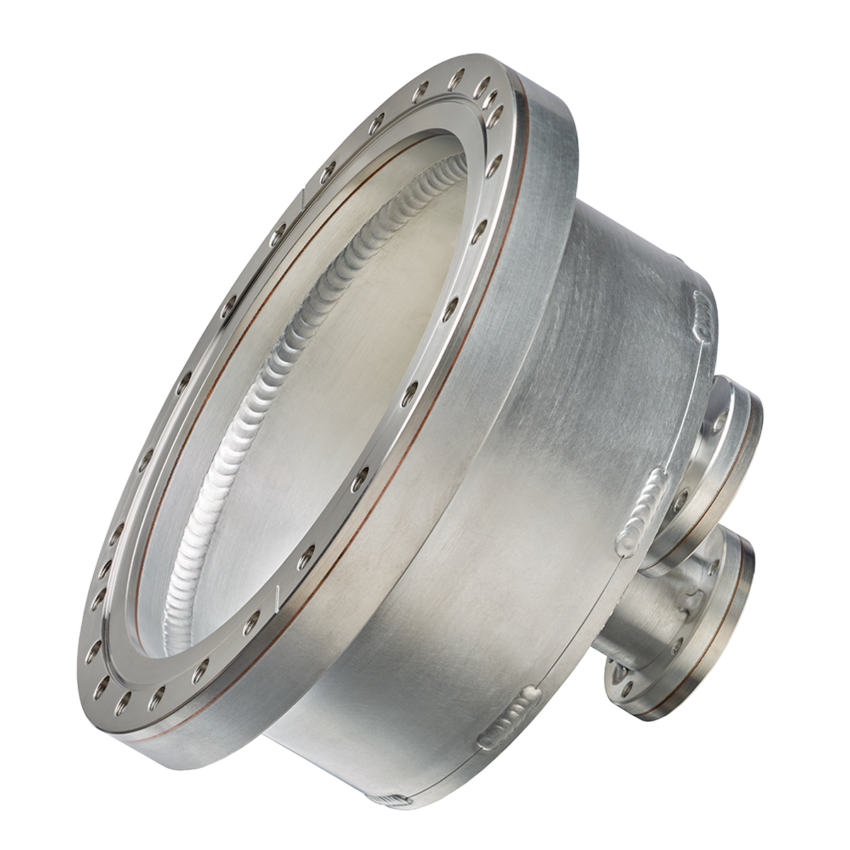 Aluminum UHV chamber with one 10