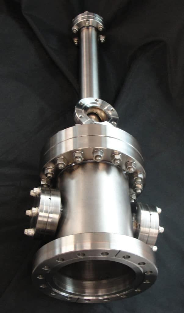 Four inch titanium cross chamber with 6