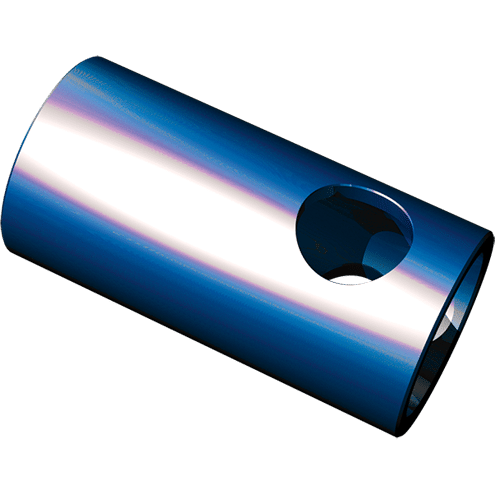 A rendering showing the potential for a chamber to be made out of a titanium tube.