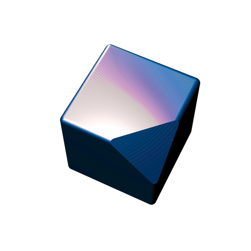 A rendering showing the potential for a chamber to be manufactured (hogged out) from a solid block of material.