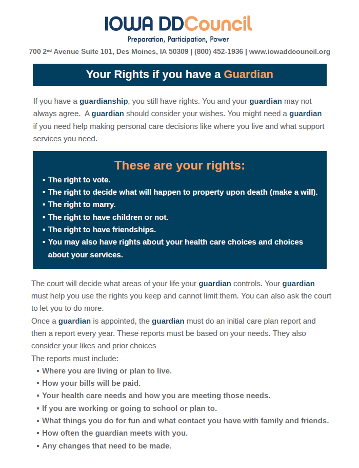 Your Rights Handout