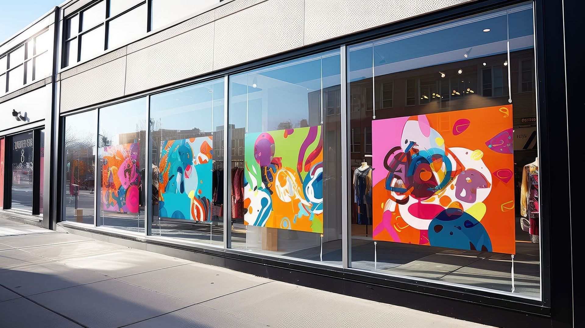 Vinyl window graphics Knoxville