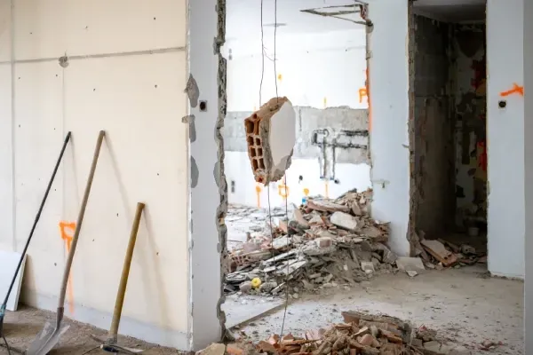 Professional interior demolition and cleanup service.