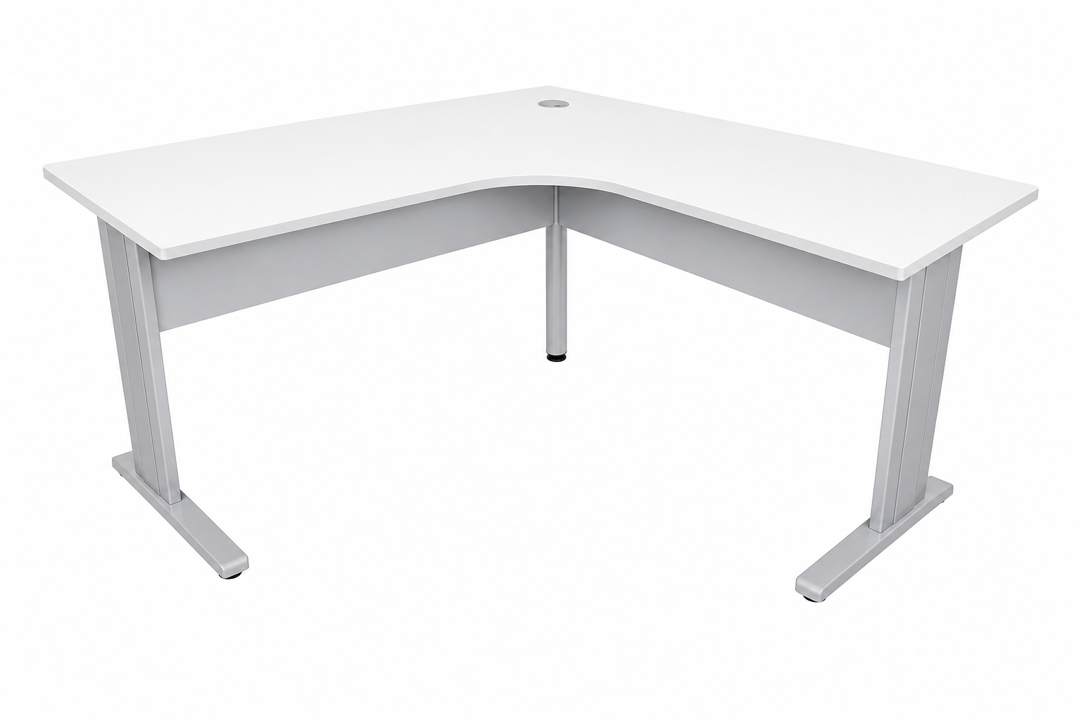 Mesa_L_Para_escritorio-Com_Canaleta_Para_Passar_Fio_Pe_De_Ferro_Tampo_Mdf_Branco_Curitiba