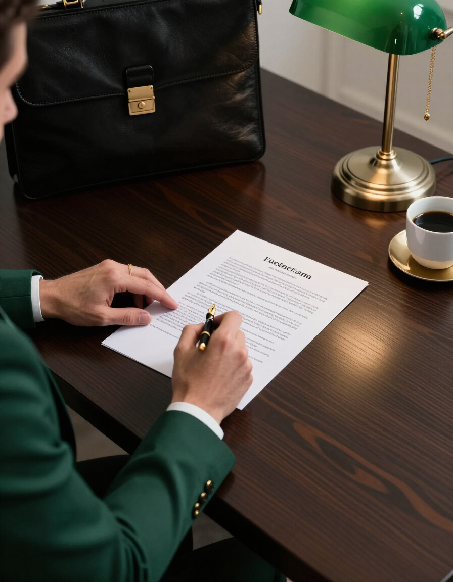 Professional signing business formation paperwork