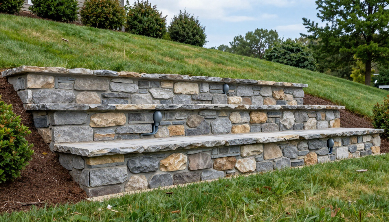 Professional retaining wall for drainage