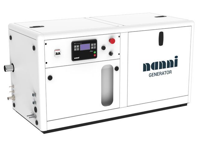 White Industrial Generator With Control Panel — ElectroMech Machine in Woolner, NT
