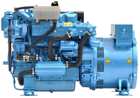 Blue Industrial Diesel Generator With Engine and Alternator — ElectroMech Machine in Woolner, NT