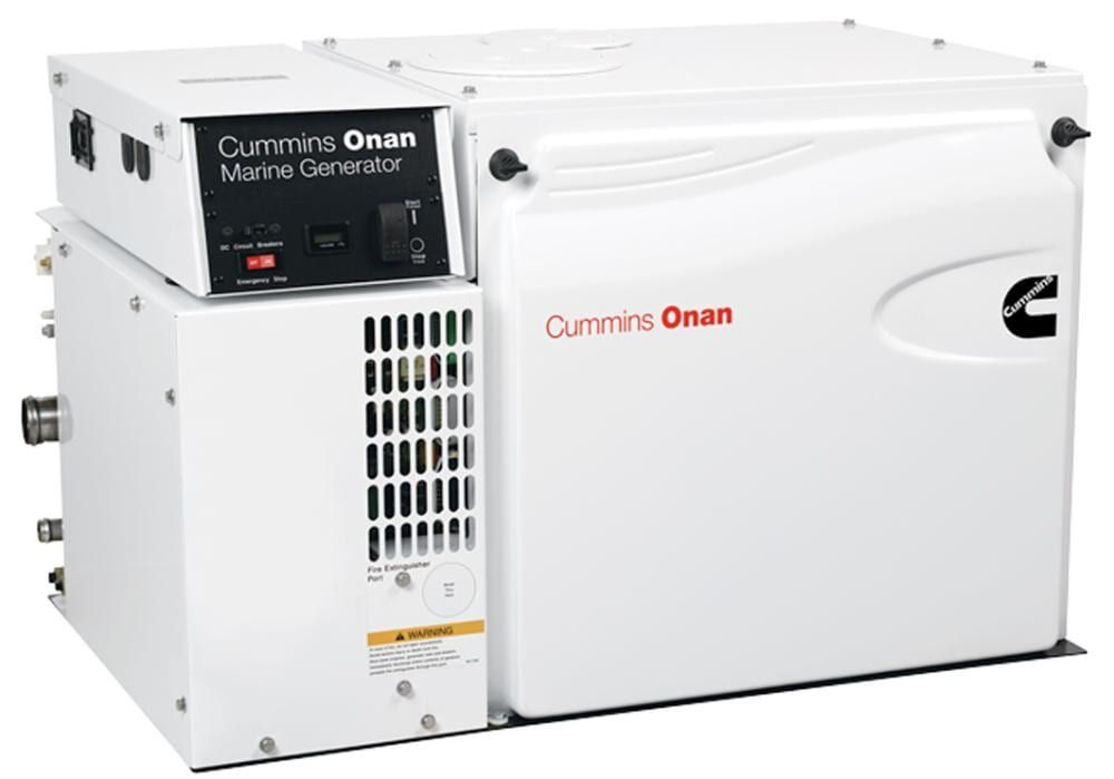 A White Cummins Oman Generator is Sitting on a White Surface — ElectroMech Machine in Woolner, NT