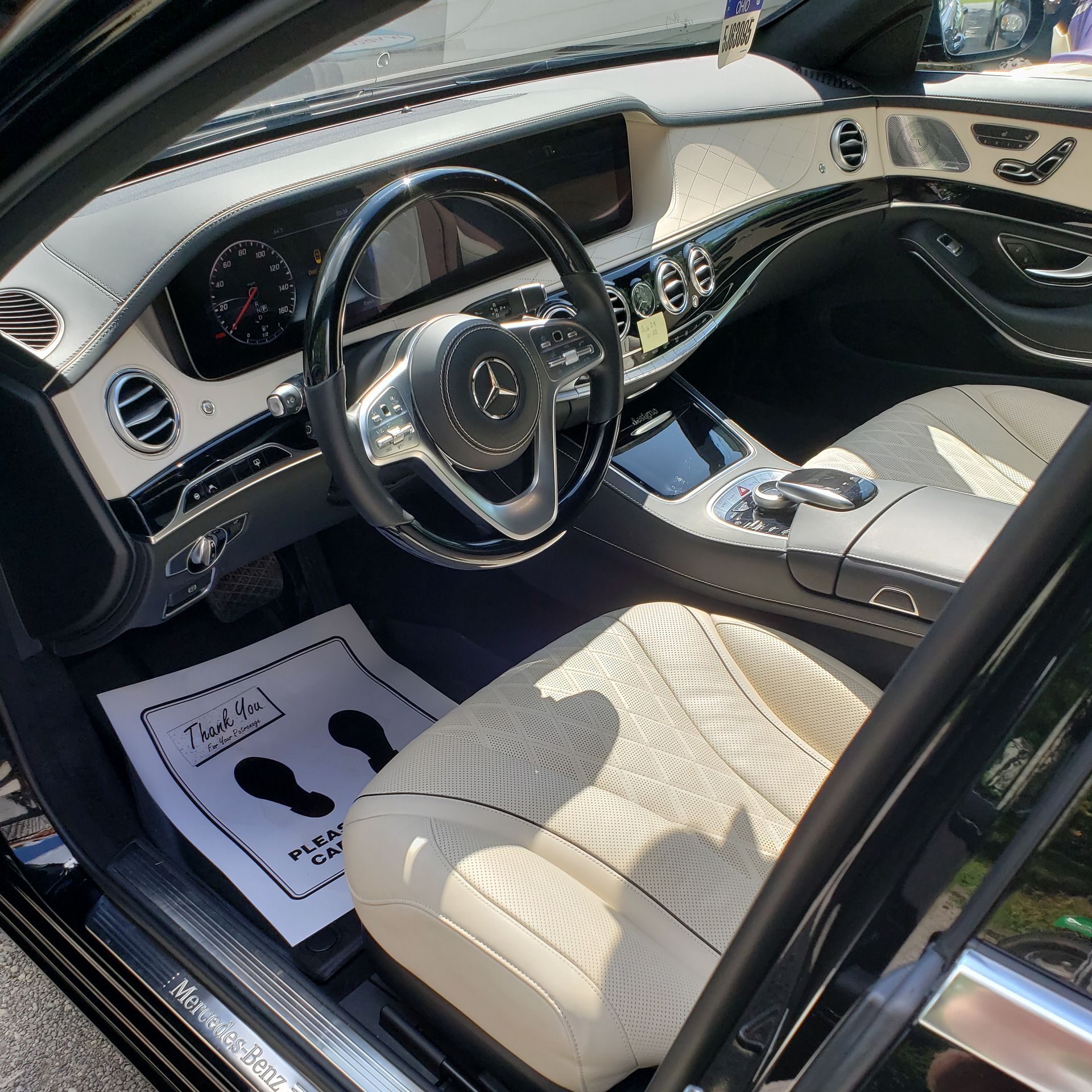 a close up of the hood of a bmw car .