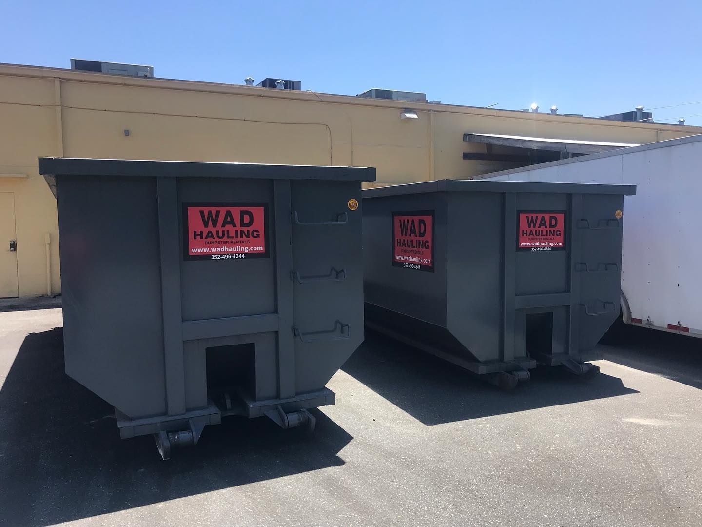 WAD Hauling LLC Top Rated Dumpster Rental Dunnellon, Florida