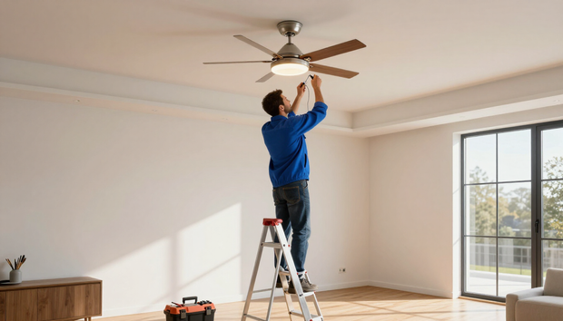 Fan and lighting installation service by Imperial One Home Solutions