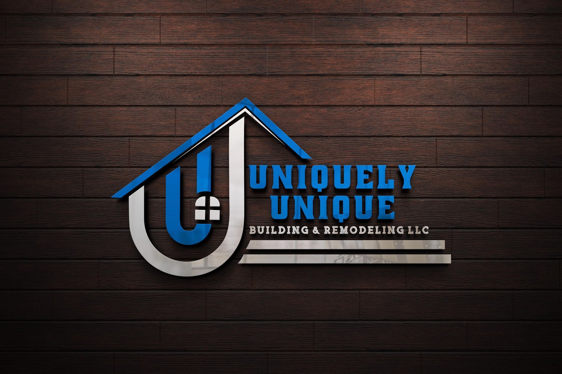 A logo for uniquely unique building and remodeling llc
