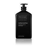 Black bottle of Revision Skincare Soothing Facial Rinse with a pump dispenser.