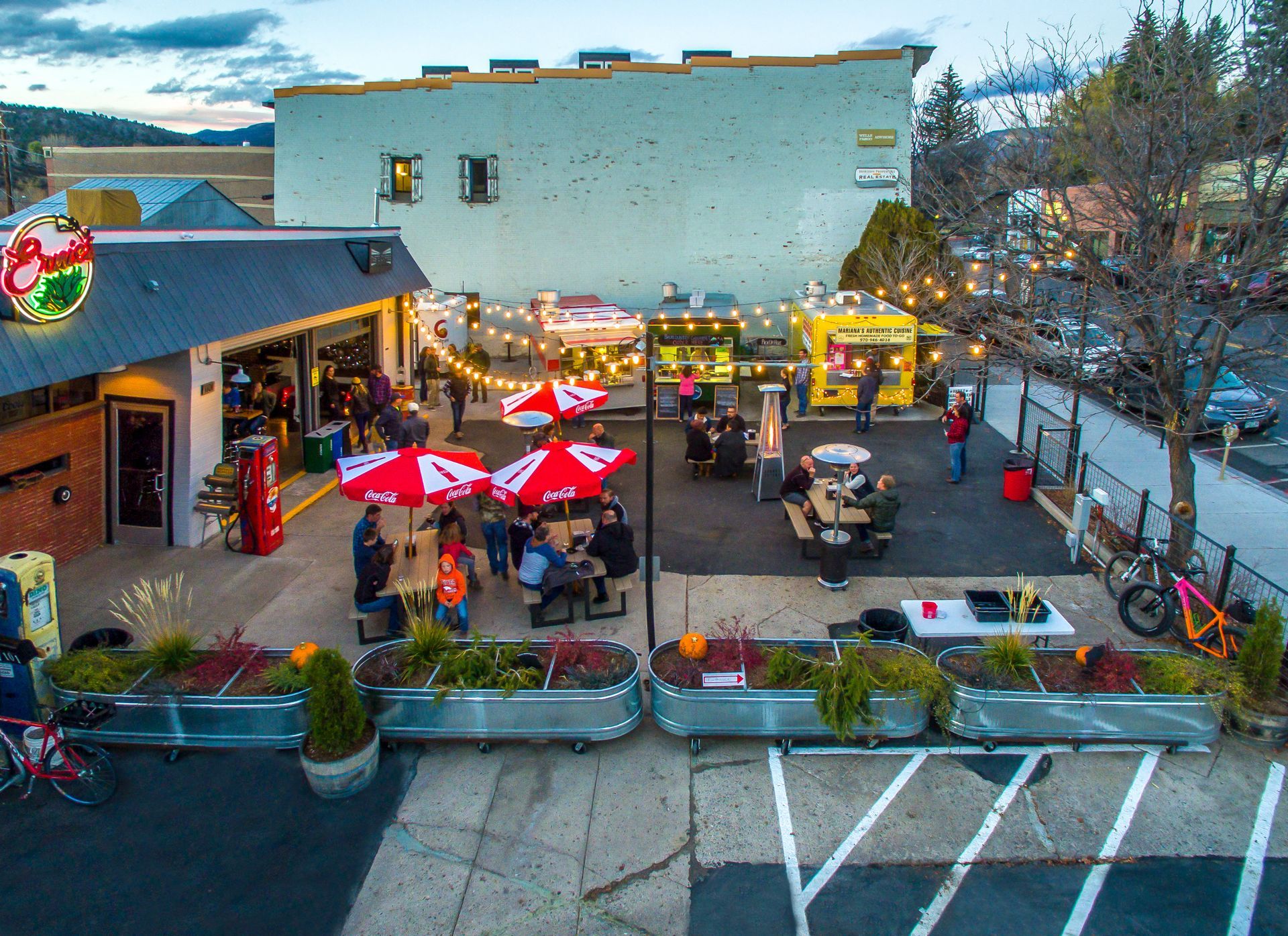 Walk to 11th Street Station for food trucks and drinks