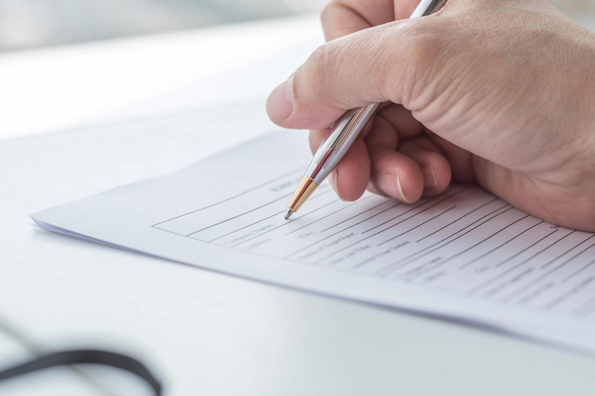 Signing A Document