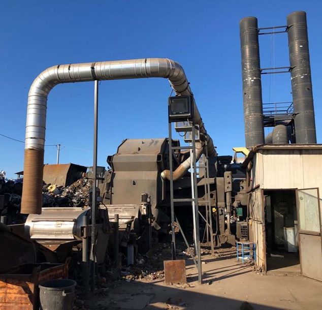 centro di raccolta di rottami metallici