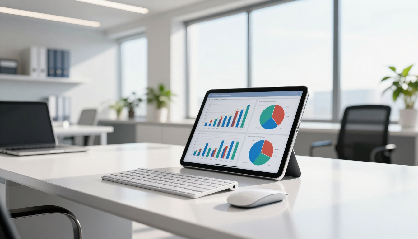 Modern accounting website design concept showing high conversion potential.