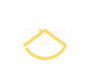 Yellow minimalist house logo on a white background