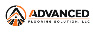 Advanced Flooring Solution, LLC logo with orange and black circular roof icon and bold text